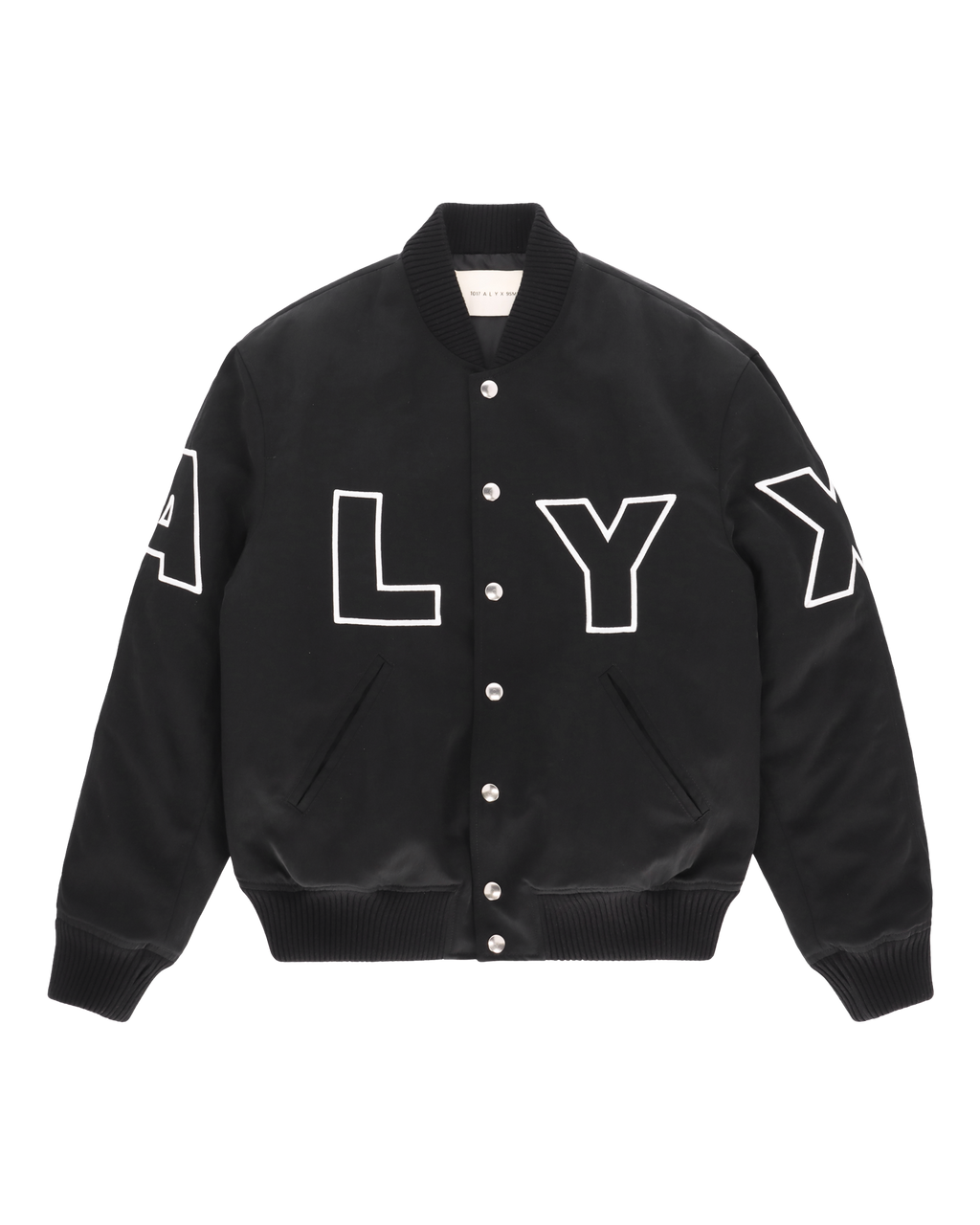 Nylon Logo Varsity Jacket